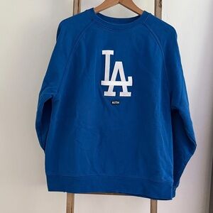 Kith Royal Blue LA Dodgers Logo Crewneck Sweatshirt